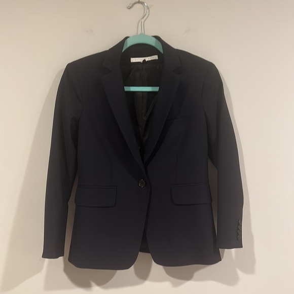 Veronica beard schoolboy jacket in navy, size 2 - Picture 5 of 5